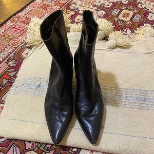 Dark Brown Stuart Weitzman booties